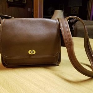 Coach 9061 Brown Leather Crossbody Bag